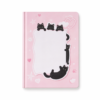 Carnet chat noir mignon, fond blanc