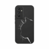 Coque chat noir ailee, fond blanc