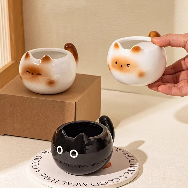 Mug chat noir chaton en céramique – Félin Noir
