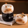 Tasse chat noir mignonne en céramique