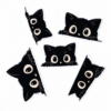 Lot de stickers chat noir espiegles, fond blanc