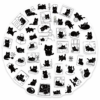 Lot de stickers chat noir kawaii