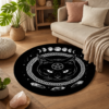 Tapis chat noir dans un salon cosy