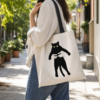 Tote bag chat noir porte a l epaule